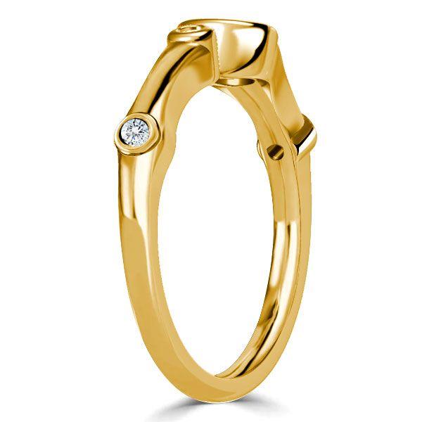 White Sapphire Trio Engagement Ring - 925 Sterling Silver