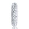 Four Row White Sapphire Half Eternity Wedding Band in Sterling Silver (2.00 CT)
