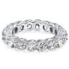 Sterling Silver Round Eternity Wedding Band - 4.85 CTW Cubic Zirconia