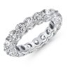 Sterling Silver Round Eternity Wedding Band - 4.85 CTW Cubic Zirconia