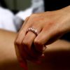 Rose Gold Plated Sterling Silver Eternity Wedding Band Round Cut 4.10 CT. TW.