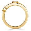 Esperanza Green Emerald Engagement Ring | 0.80 CT. TW. | 18K Gold Plated Sterling Silver