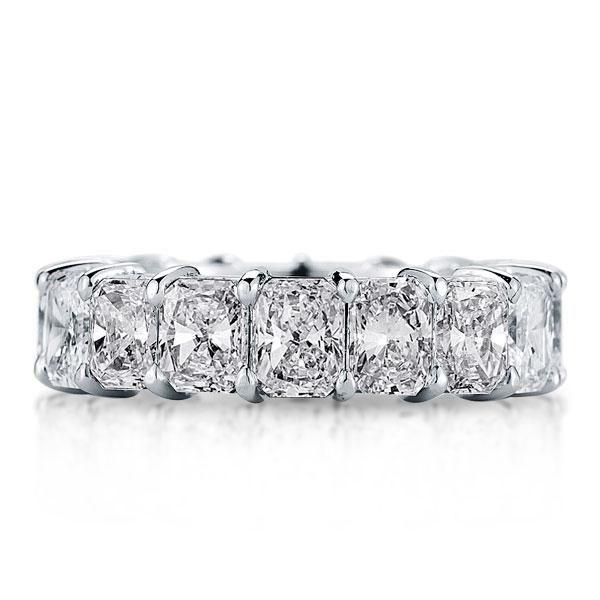 Eternity Created White Sapphire Wedding Band - 925 Sterling Silver