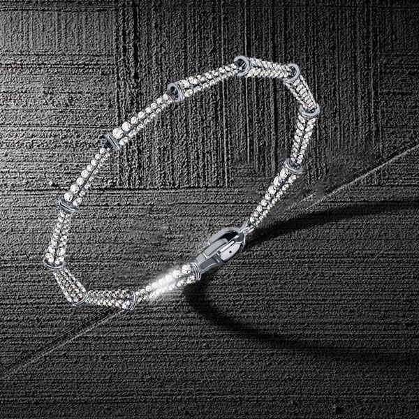 Sterling Silver Pave Lola Linked Bracelet - 5.53 CT. TW CZ