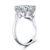 Sterling Silver Three Stone Anniversary Ring - 2.00 CT Center Stone