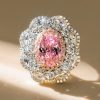 Vintage Two Tone Wedding Band, 8.95 CT.TW, Sterling Silver and Rose Gold Plated