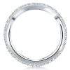 1.25 CT. TW. Double Row Eternity Wedding Band in Rhodium Plated 925 Sterling Silver