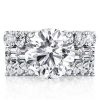 White Sapphire Eternity 3-Piece Wedding Ring Set - 925 Sterling Silver