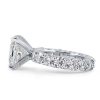 Lab Created Diamond & White Sapphire Eternity Sterling Silver Engagement Ring