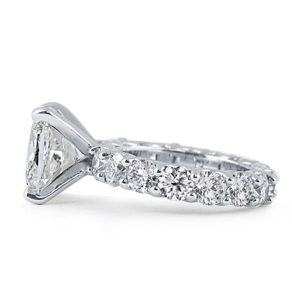 Lab Created Diamond & White Sapphire Eternity Sterling Silver Engagement Ring