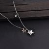 Rose Gold Star Necklace - 925 Sterling Silver - 18 Inch Chain