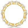 1.19 CT. TW. Baguette and Round Cut Eternity Wedding Band in 925 Sterling Silver
