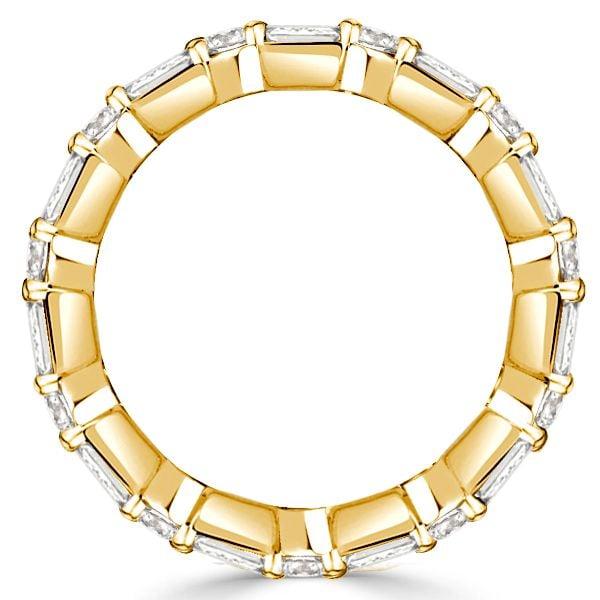 1.19 CT. TW. Baguette and Round Cut Eternity Wedding Band in 925 Sterling Silver