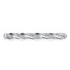 Twist Eternity Band in 925 Sterling Silver with 0.45 CT. TW. Stones