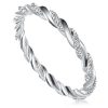 Twist Eternity Band in 925 Sterling Silver with 0.45 CT. TW. Stones