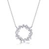 Sapphire Mixed Shape Pendant Necklace & Earrings Set - 925 Sterling Silver