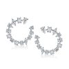 Sapphire Mixed Shape Pendant Necklace & Earrings Set - 925 Sterling Silver