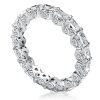 Princess Cut Sterling Silver Wedding Band - 9.00 CT. TW.