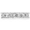 Princess Cut Sterling Silver Wedding Band - 9.00 CT. TW.