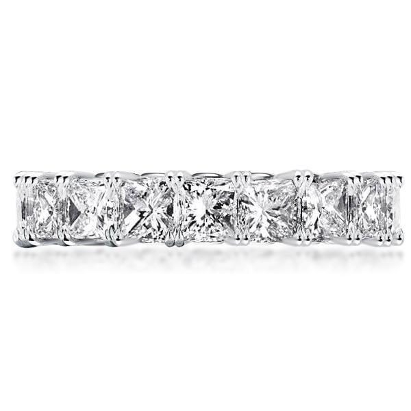 Princess Cut Sterling Silver Wedding Band - 9.00 CT. TW.