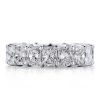 Sterling Silver Sapphire Halo Engagement and Wedding Ring Set, Split Shank Bridal Set