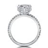 Classic Three-Quarters Round & Pear Cut Bridal Jewelry Set in Sterling Silver