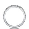 Classic Three-Quarters Round & Pear Cut Bridal Jewelry Set in Sterling Silver
