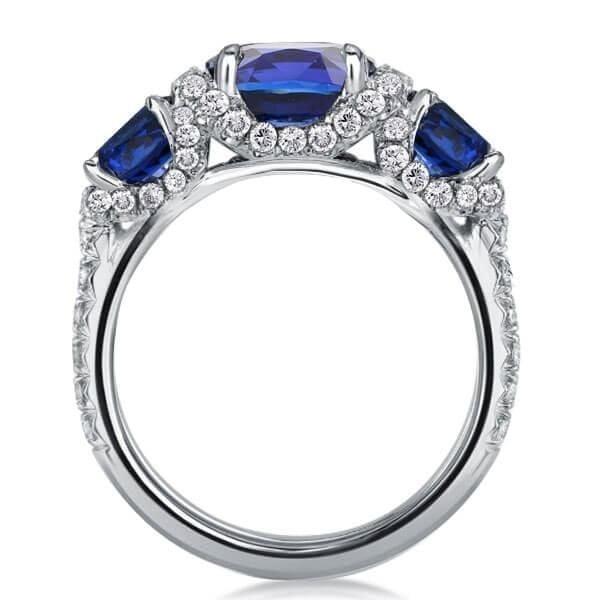 Sterling Silver Wedding Band Sets for Women with Accent Stones