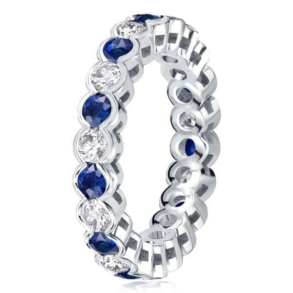 Eternity Sterling Silver Women's Wedding Band with 2.25 CT. TW. Stones
