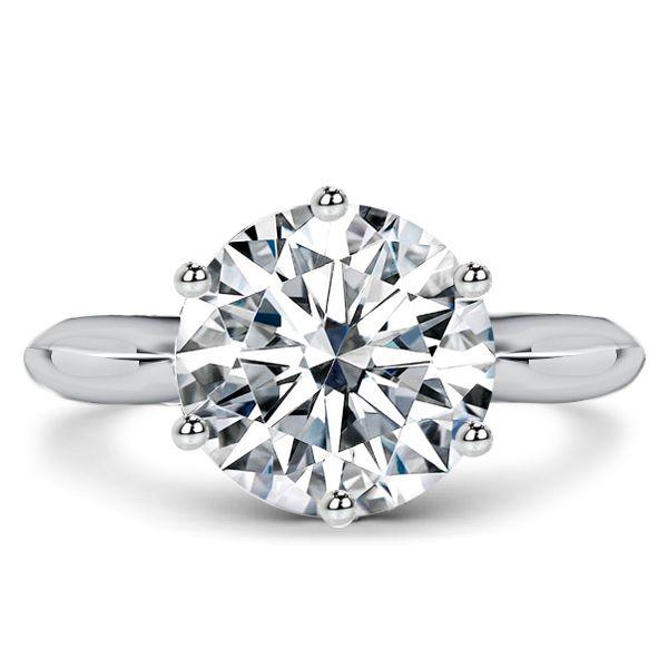 Classic Solitaire White Sapphire 3PC Wedding Ring Set - Sterling Silver