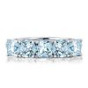 Sterling Silver Half Eternity Wedding Band Ring - 3.75 CTW