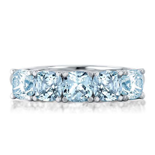 Sterling Silver Half Eternity Wedding Band Ring - 3.75 CTW