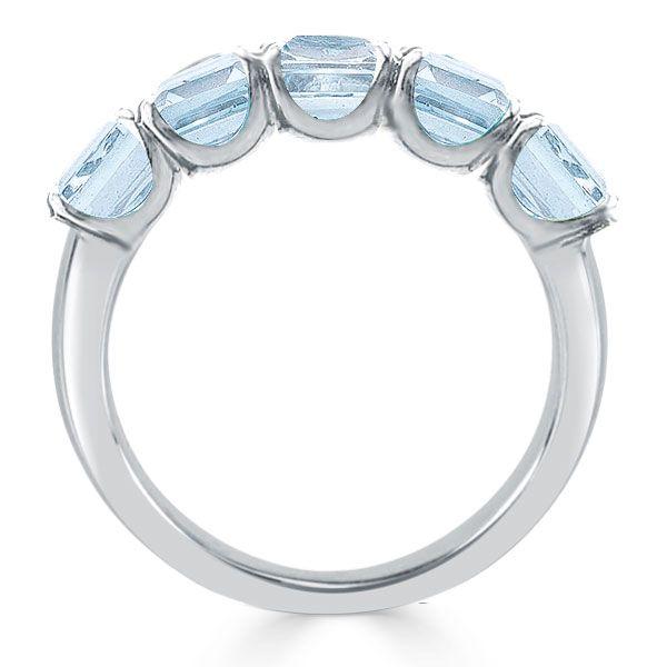 Sterling Silver Half Eternity Wedding Band Ring - 3.75 CTW