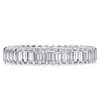 Sterling Silver Eternity Wedding Band with 2.94 CT. TW. Baguette Stones