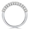 Vintage Style Baguette White Sapphire Wedding Band in Sterling Silver
