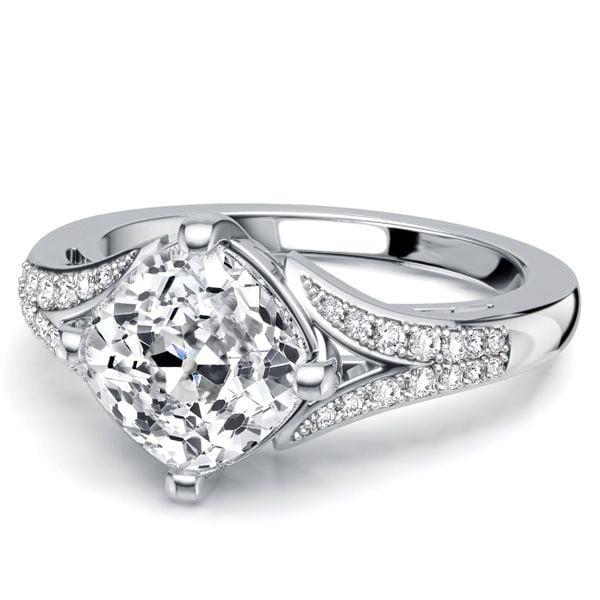 3.00 CT. TW. Cushion Cut Engagement Ring for Women in Sterling Silver