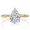 Pear Cut Bridal Set - Sterling Silver Engagement Ring Set with Gemstones