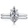 Sterling Silver Solitaire Bridal Set with 2.00 CT Created White Sapphire