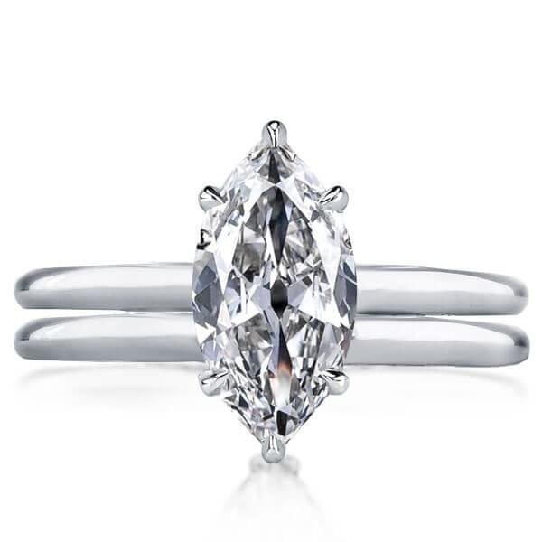 Sterling Silver Solitaire Bridal Set with 2.00 CT Created White Sapphire