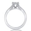 Sterling Silver Solitaire Bridal Set with 2.00 CT Created White Sapphire