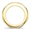 Oval Cut Flush Setting Eternity Wedding Band for Women in 18K Gold Plated Sterling Silver
