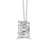 Sterling Silver Round Cut Pendant Necklace - Simple & Elegant