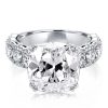 Cushion Cut Sterling Silver Engagement Ring - 15.27 CT Simulated Diamond