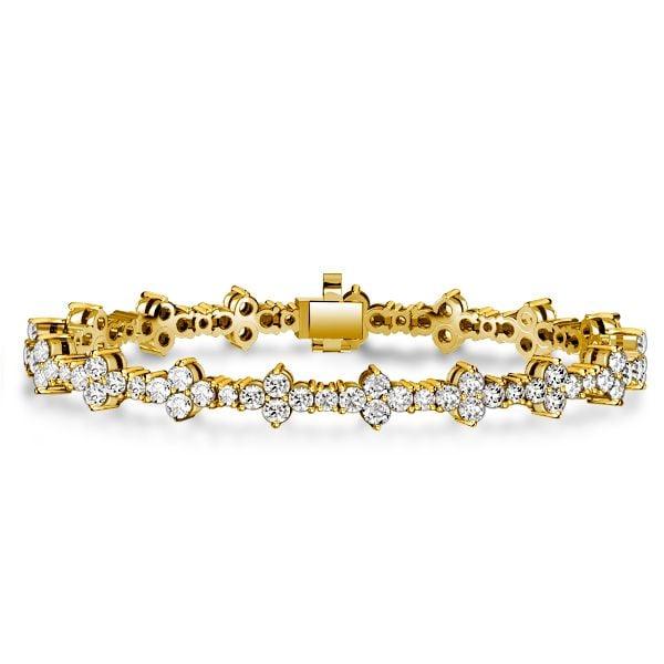 Vivid White Sapphire Tennis Bracelet in Sterling Silver | Customizable Length