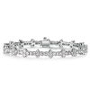 Vivid White Sapphire Tennis Bracelet in Sterling Silver | Customizable Length
