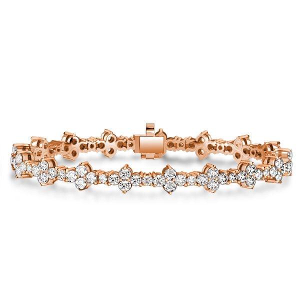 Vivid White Sapphire Tennis Bracelet in Sterling Silver | Customizable Length