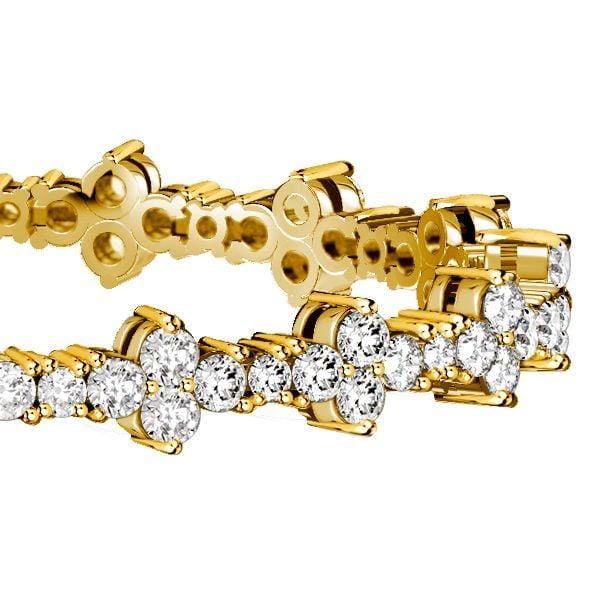 Vivid White Sapphire Tennis Bracelet in Sterling Silver | Customizable Length