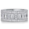 Emerald Cut Eternity Band - 925 Sterling Silver - 6.34 CT. TW.