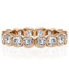 Cushion Cut Eternity Wedding Band - 925 Sterling Silver - 2.88 CTW