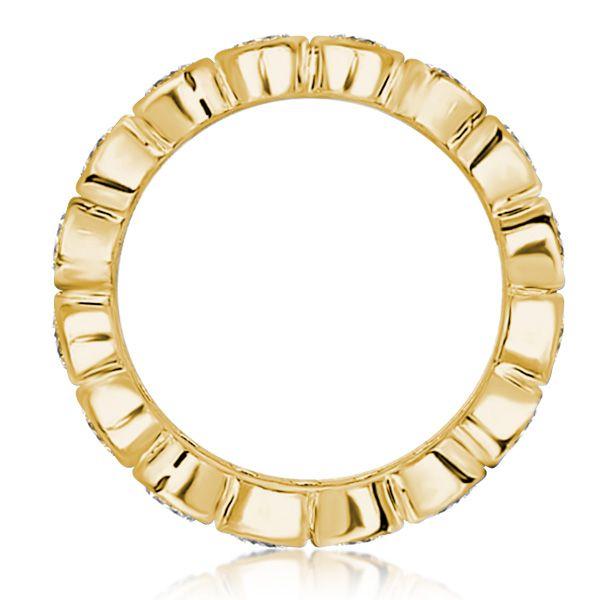 Cushion Cut Eternity Wedding Band - 925 Sterling Silver - 2.88 CTW
